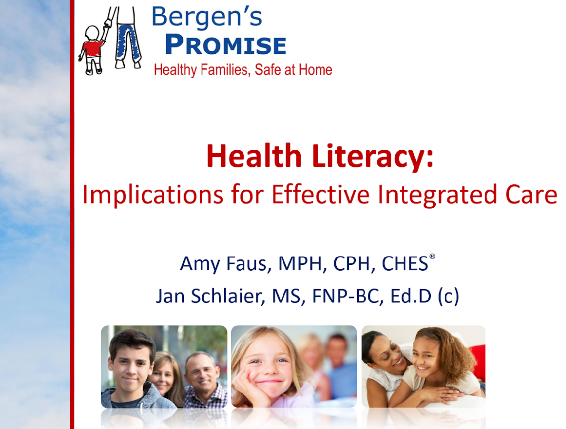 Featured Image for Bergen's Promise Educating on Health Literacy (2020 NJAMHAA Conference)